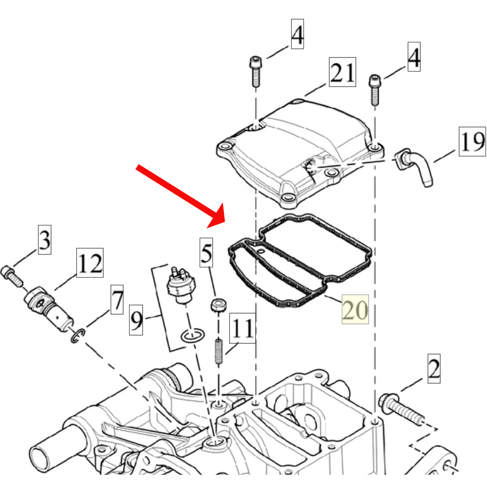 Gearbox Motorcycle - غطاء حشية محرك دراجة هارلي ديفيدسون