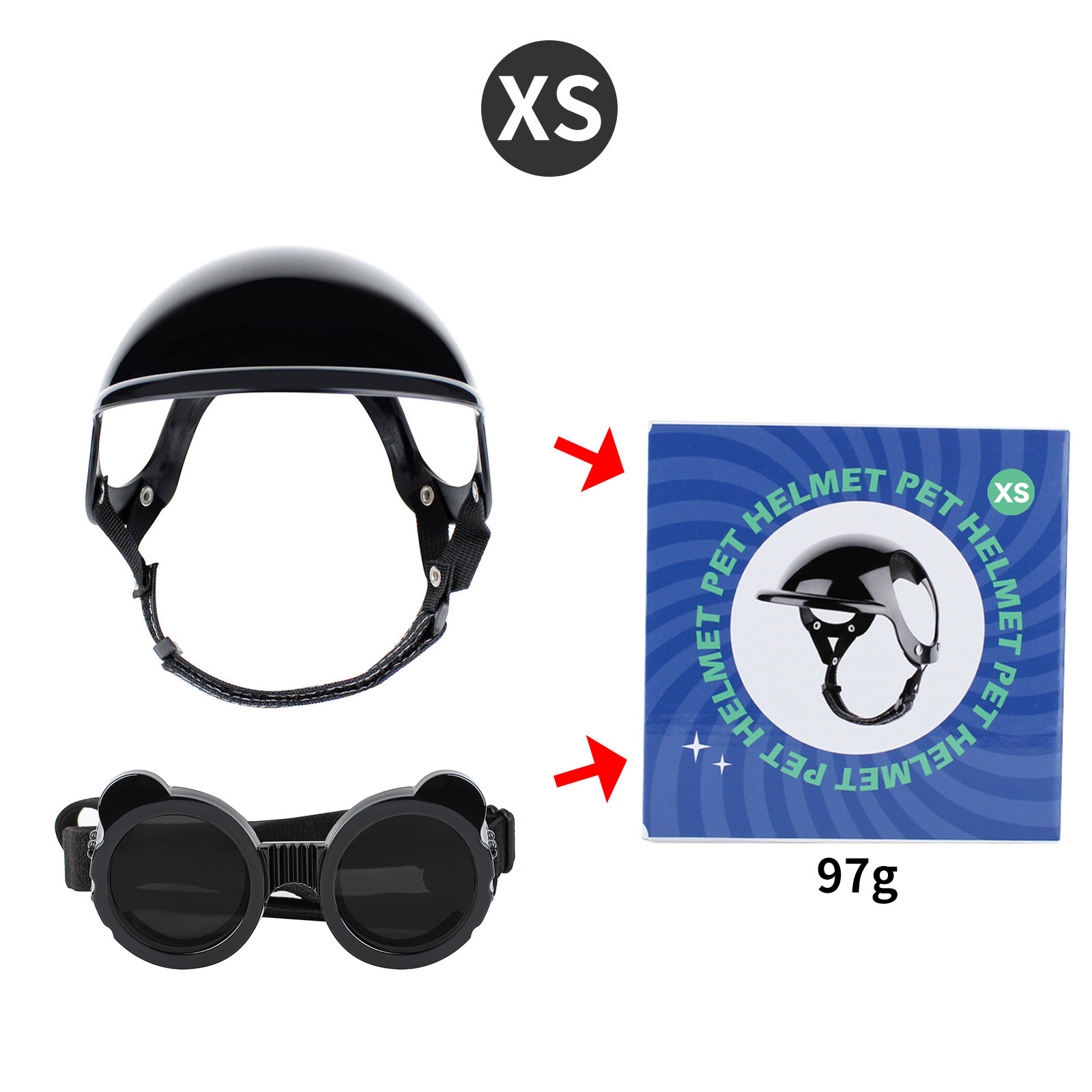 Motorcycle Gear For Dogs - خوذة دراجة نارية للقطط، قبعة مضادة