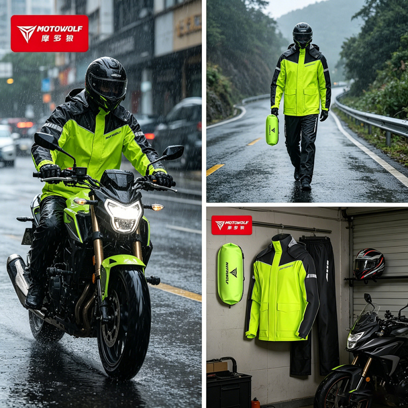 Motorcycle Gear Mens - معطف واق من المطر للدراجات النارية