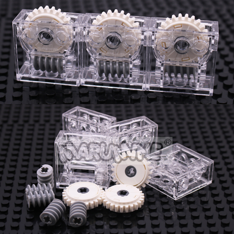 Motorcycle Gear Garage Storage - Marumine صندوق التروس MOC بنة أجزاء