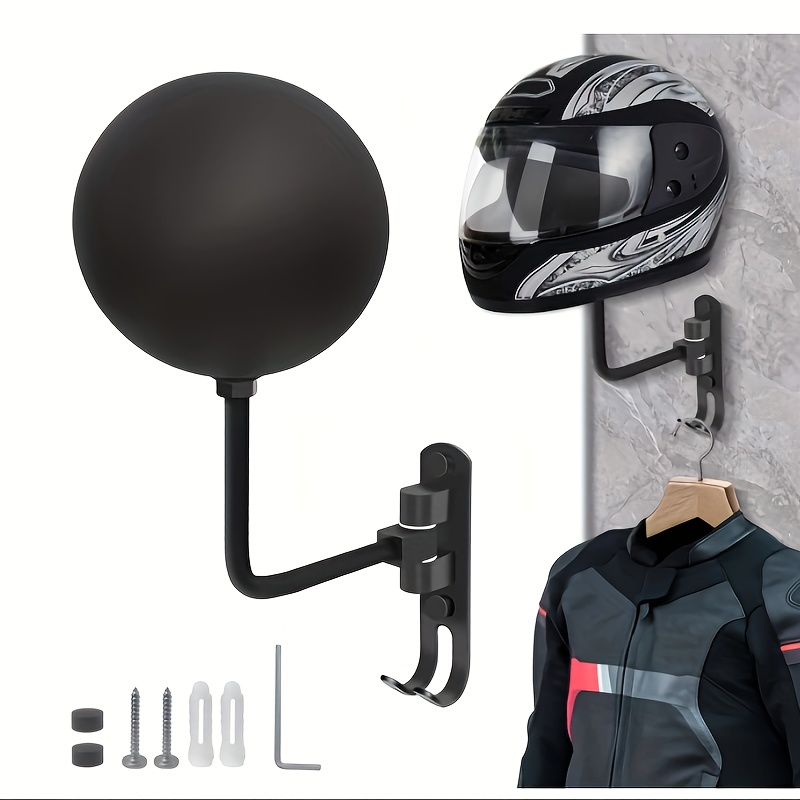 Motorcycle Gear Garage Storage - 180 ° حامل خوذة الدراجات النارية
