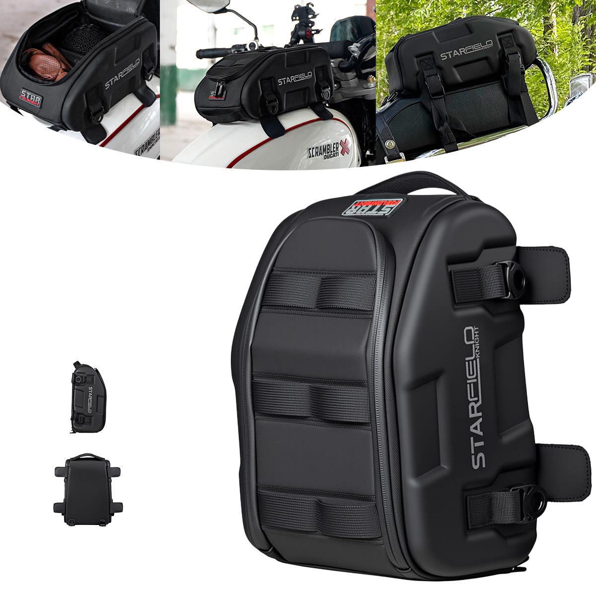حقيبة دراجة نارية متعددة الوظا - مراجعة Motorcycle Gear Garage Storage وسعره