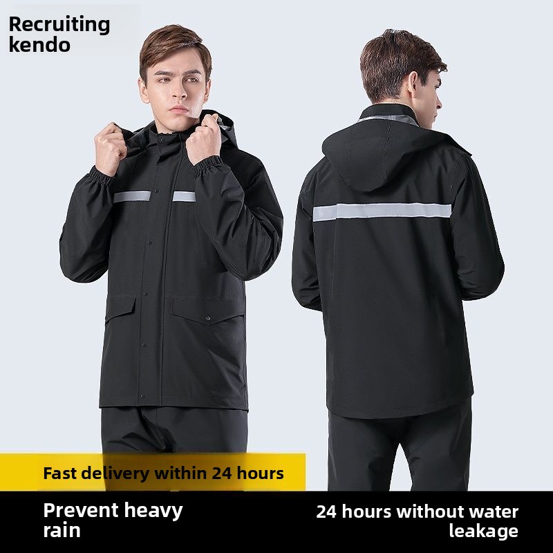 طقم معطف وسروال مطر عاكس للضوء - مراجعة Motorcycle Gear Mens وسعره