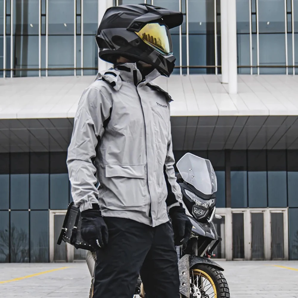 معطف واق من المطر مضاد للماء ل - مراجعة Motorcycle Gear Mens وسعره