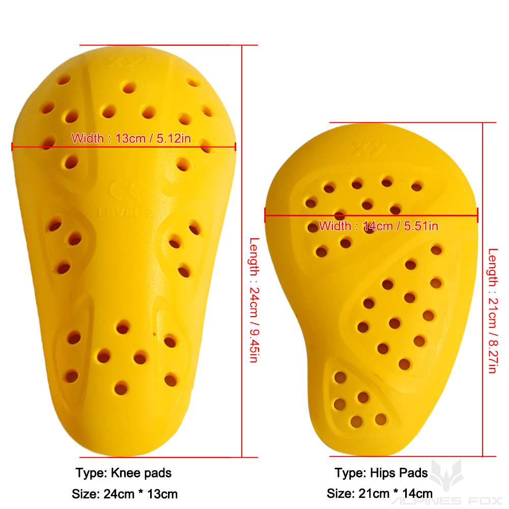 واقيات الركبة والورك المعتمدة  - مراجعة Motorcycle Gear Protection Levels وسعره
