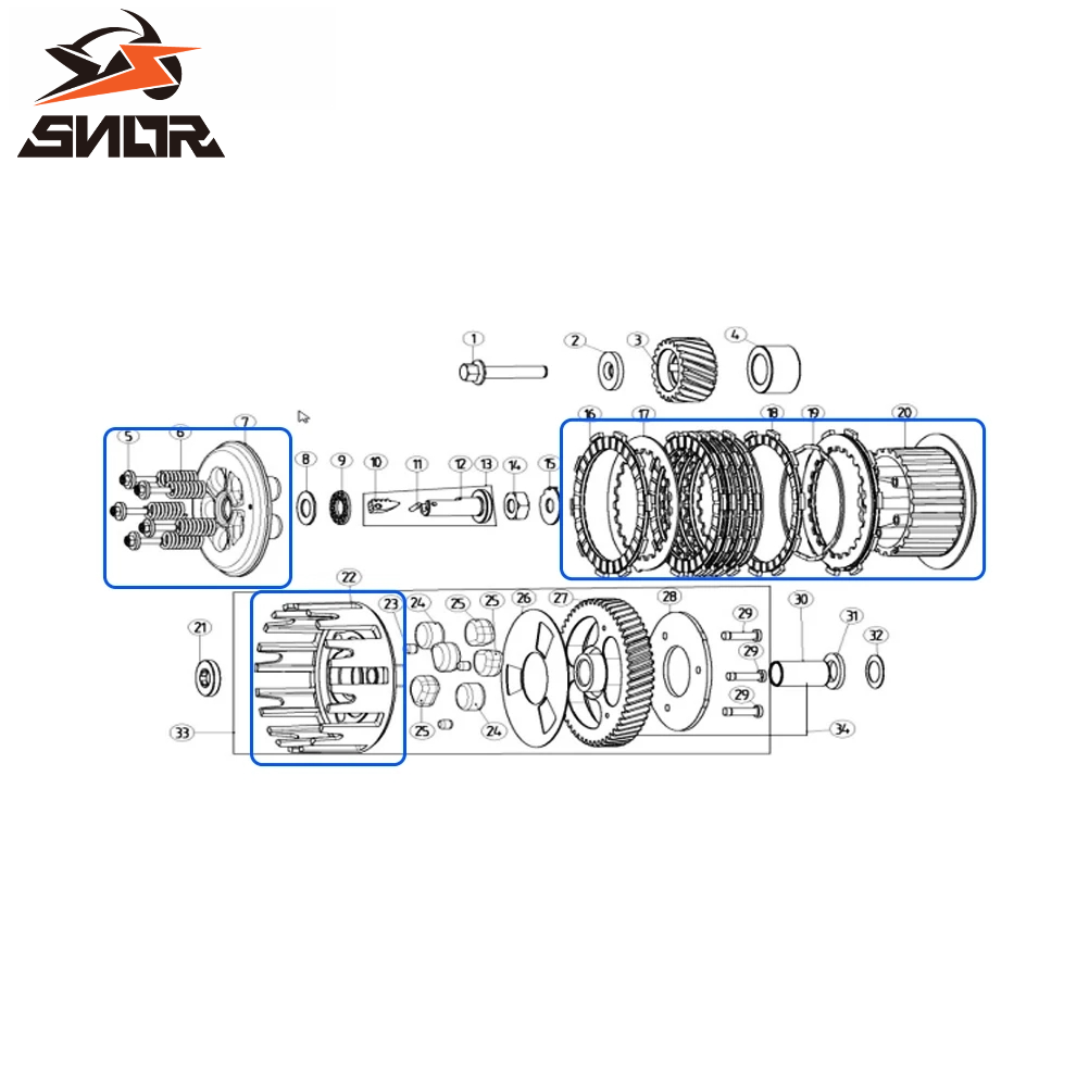 غطاء خارجي لمجموعة قابض الدراج - مراجعة Gear Clutch Motorcycle وسعره